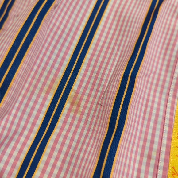 Robert Graham Classic Fit Multicolor plaid Button Down Shirt Flip Cuff Men XL - Picture 9 of 11